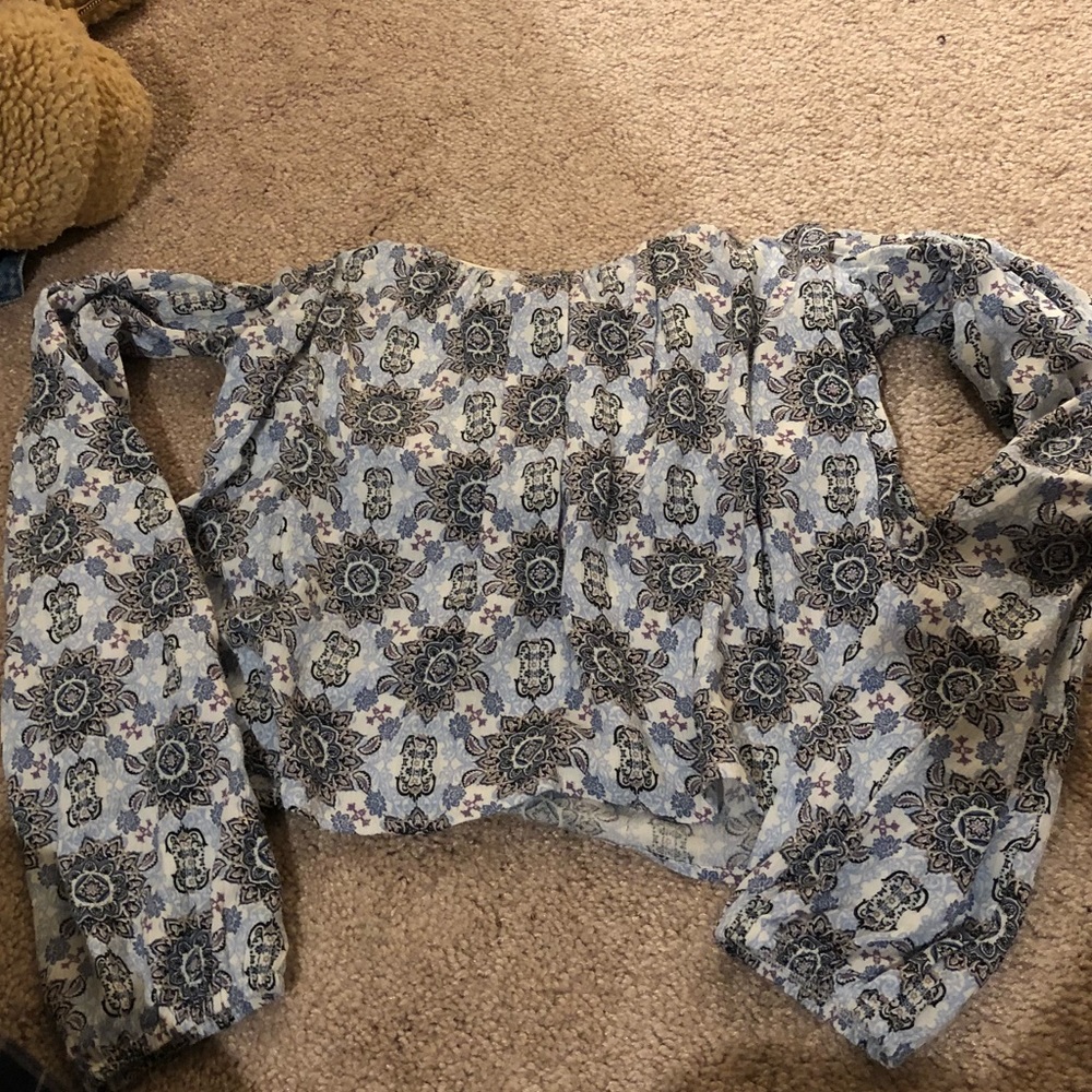 Flowy Floral Off The Shoulder Top